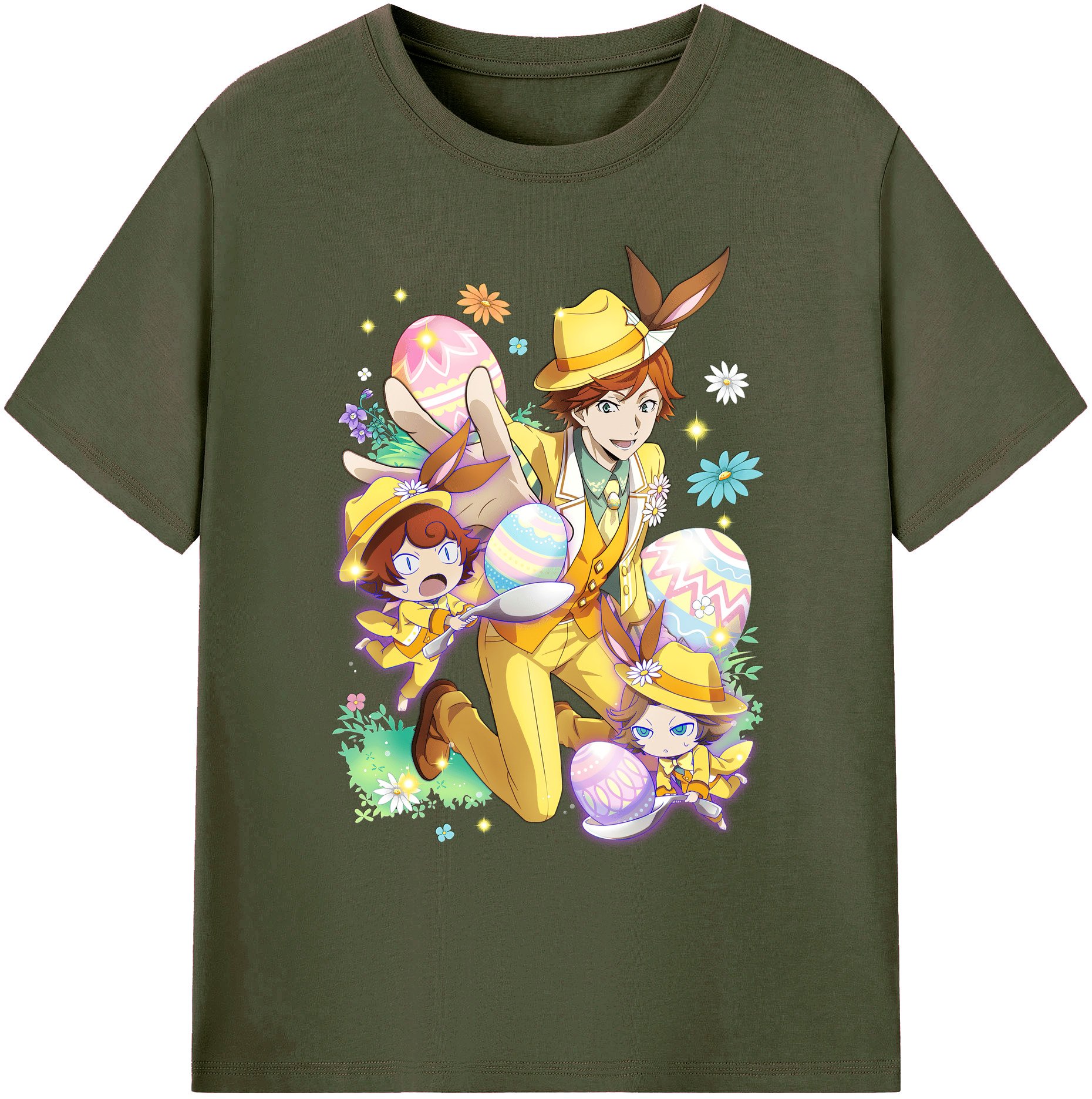 （画像用） 文豪ストレイドッグス Bungo Stray Dogs 綿100％ メンズ半袖Tシャツ｜肌触りやわらか＆通気性